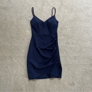 navy blue windsor mini dress